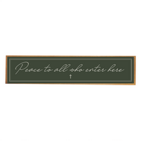 Pease To All Barnwood Sign