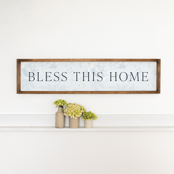 Bless This Home Barn Wood Sign