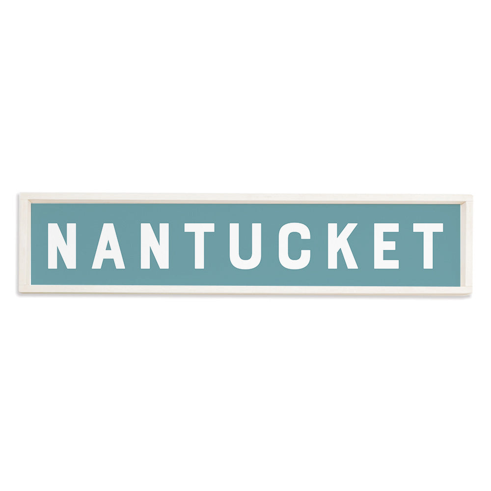 Sea Blue Personalized Barnwood Sign 10x44