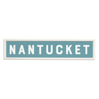 Sea Blue Personalized Barnwood Sign 10x44