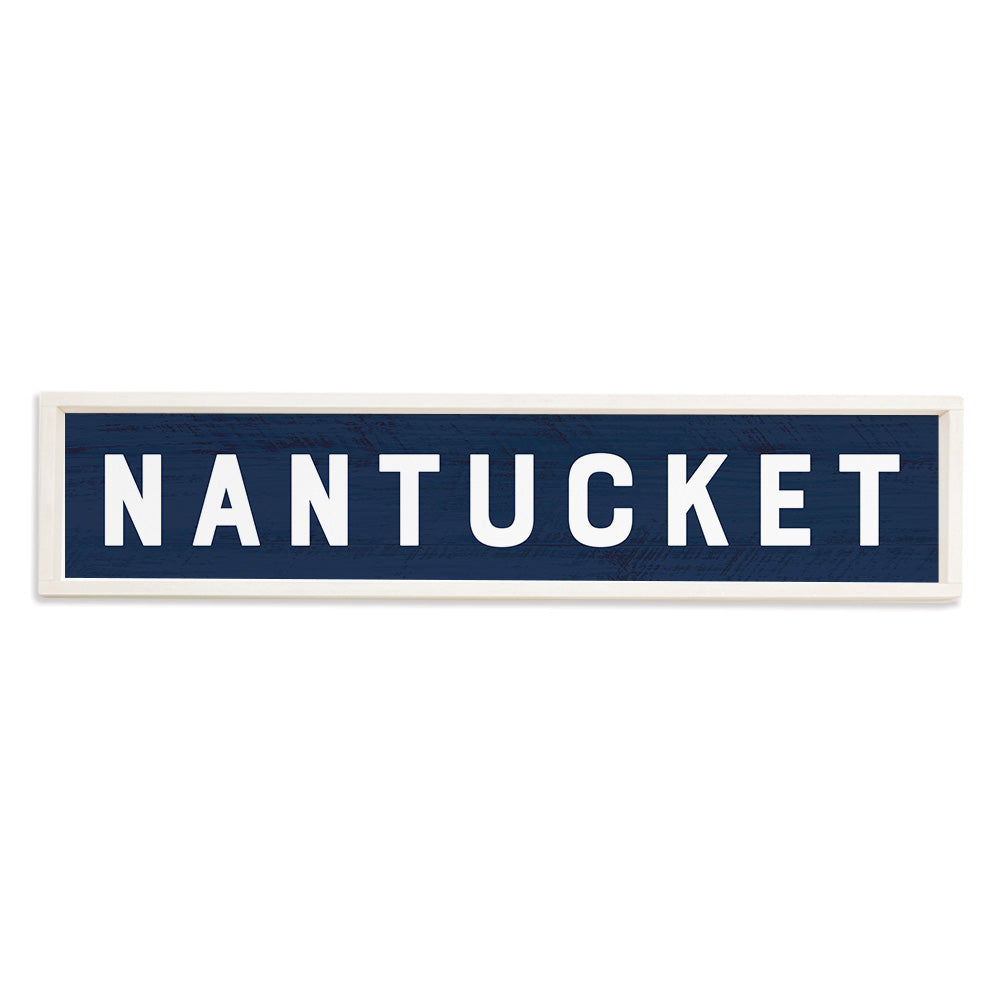Dark Blue Personalized Barnwood Sign 10x44