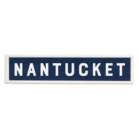 Dark Blue Personalized Barnwood Sign 10x44