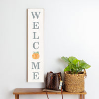 Welcome Pumpkin Barnwood Sign