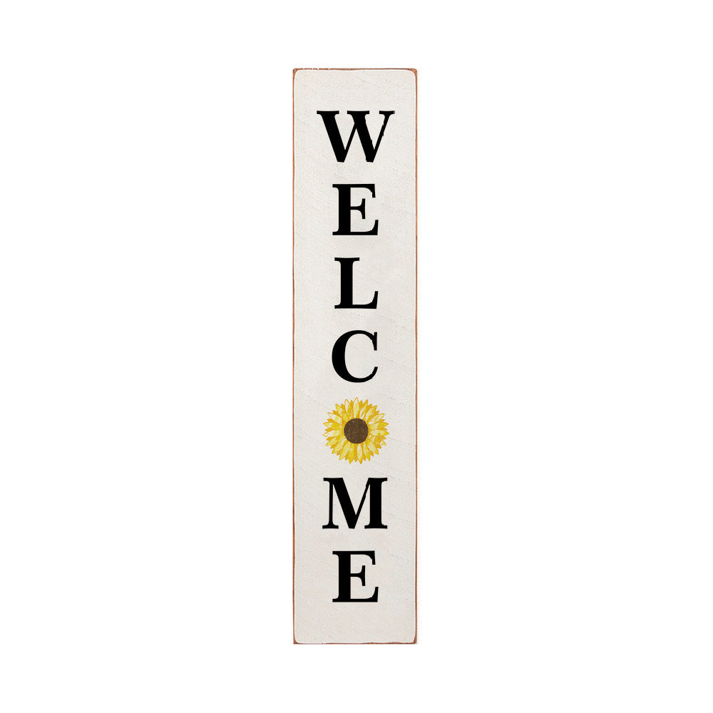 Sunflower Welcome Barn Wood Sign