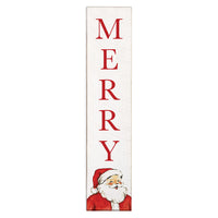 Merry Vintage Santa Porch Leaner