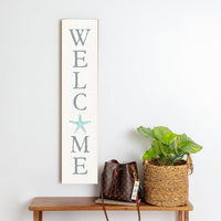 Home Watercolor Starfish Barn Wood Sign