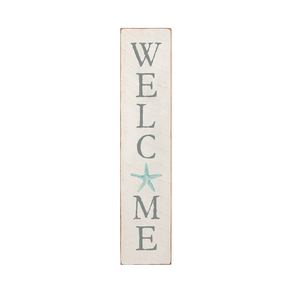 Home Watercolor Starfish Barn Wood Sign
