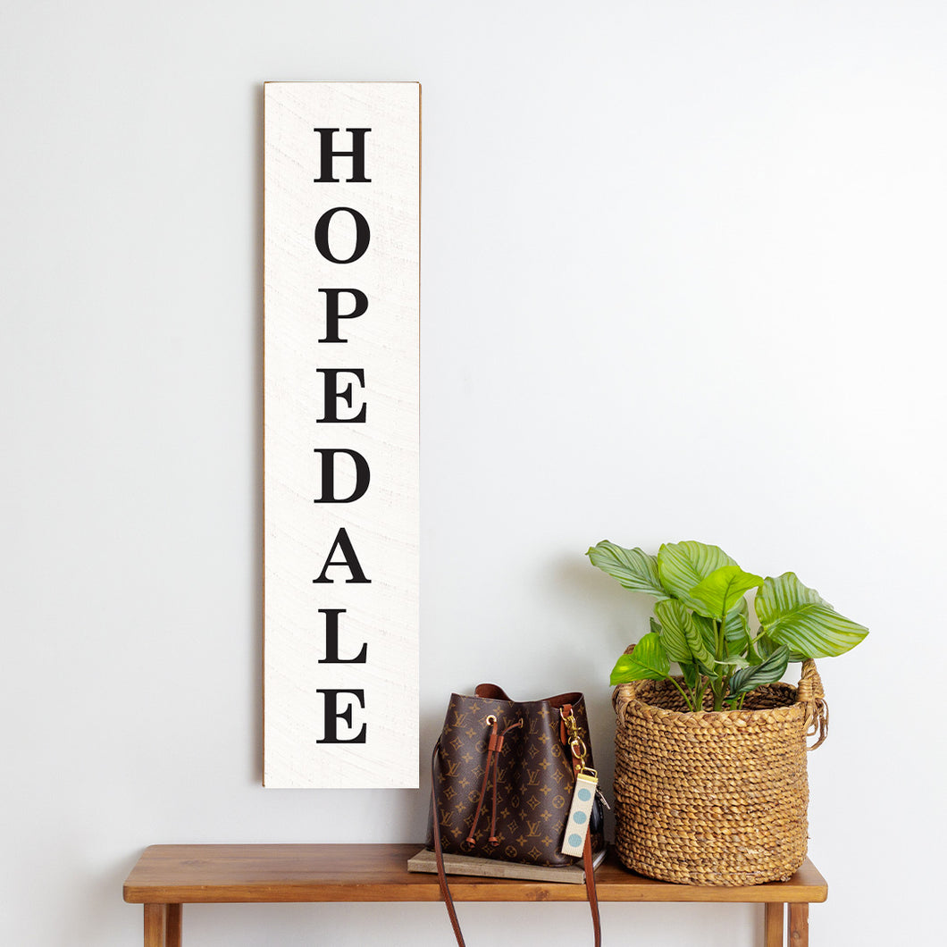 Personalized Leaner Barn Wood Sign