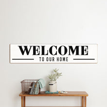Load image into Gallery viewer, Personalized White/Black With Word Under Barn Wood Sign
