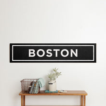 Load image into Gallery viewer, Personalized Black/White With Border Barn Wood Sign
