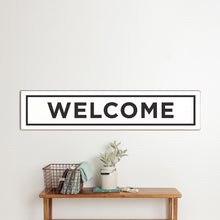 Load image into Gallery viewer, Personalized White/Black With Border Barn Wood Sign
