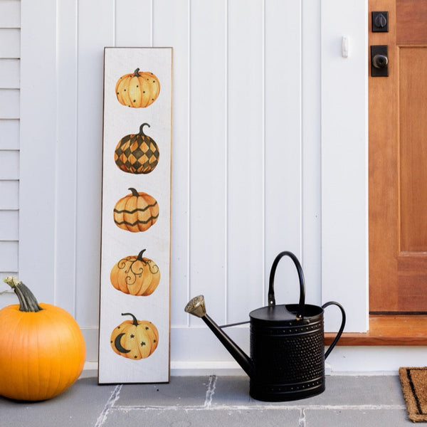 Fall Pumpkins Barn Wood Sign