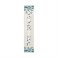 Hello Spring Hydrangea Bloom Barn Wood Sign