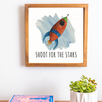 Shoot For The Stars 12" x 12" Wall Art