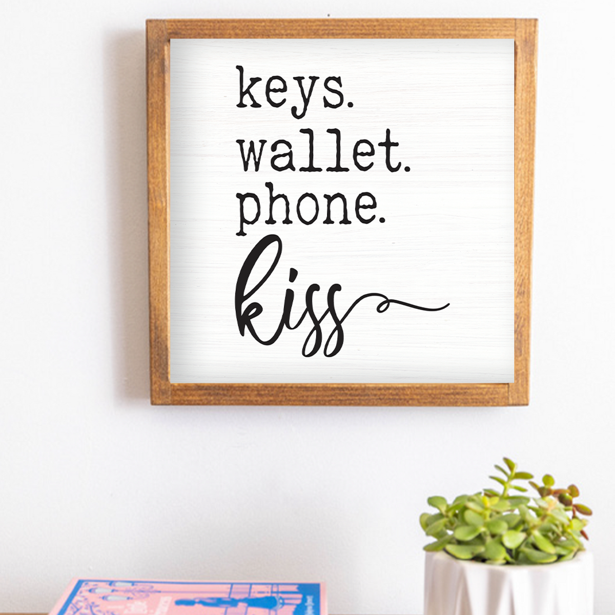 Kiss Block 12" x 12" Wall Art