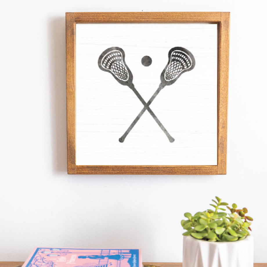 Lacrosse 12” x 12” Wall Art