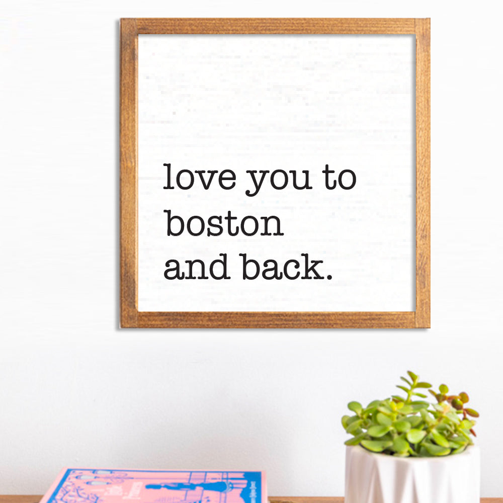 Personalized Love You To 12" x 12" Wall Art