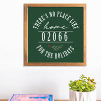 No Place Like Home 12" x 12" Personalized Wall Art