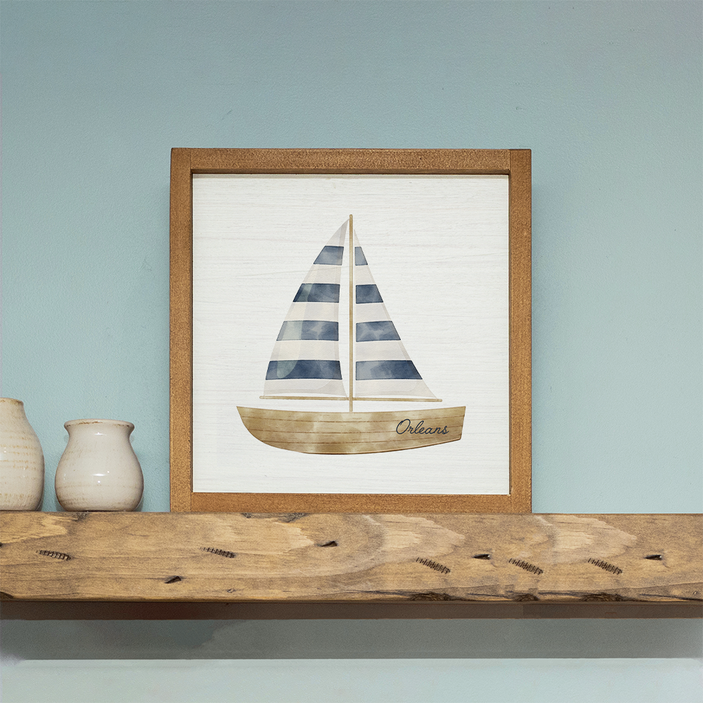 Personalized Watercolor Sailboat 12