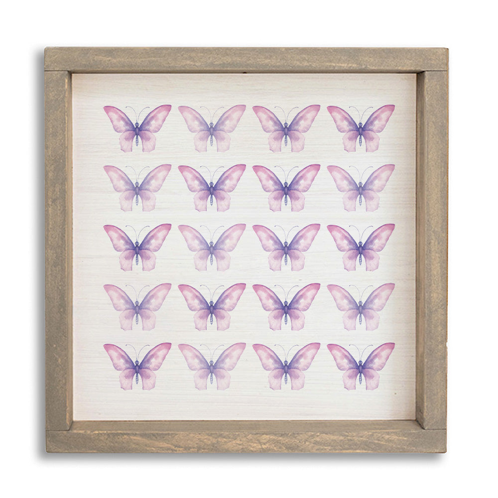 Butterflies 12" x 12" Wall Art