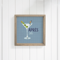 Apres Ski Martini Wall Art