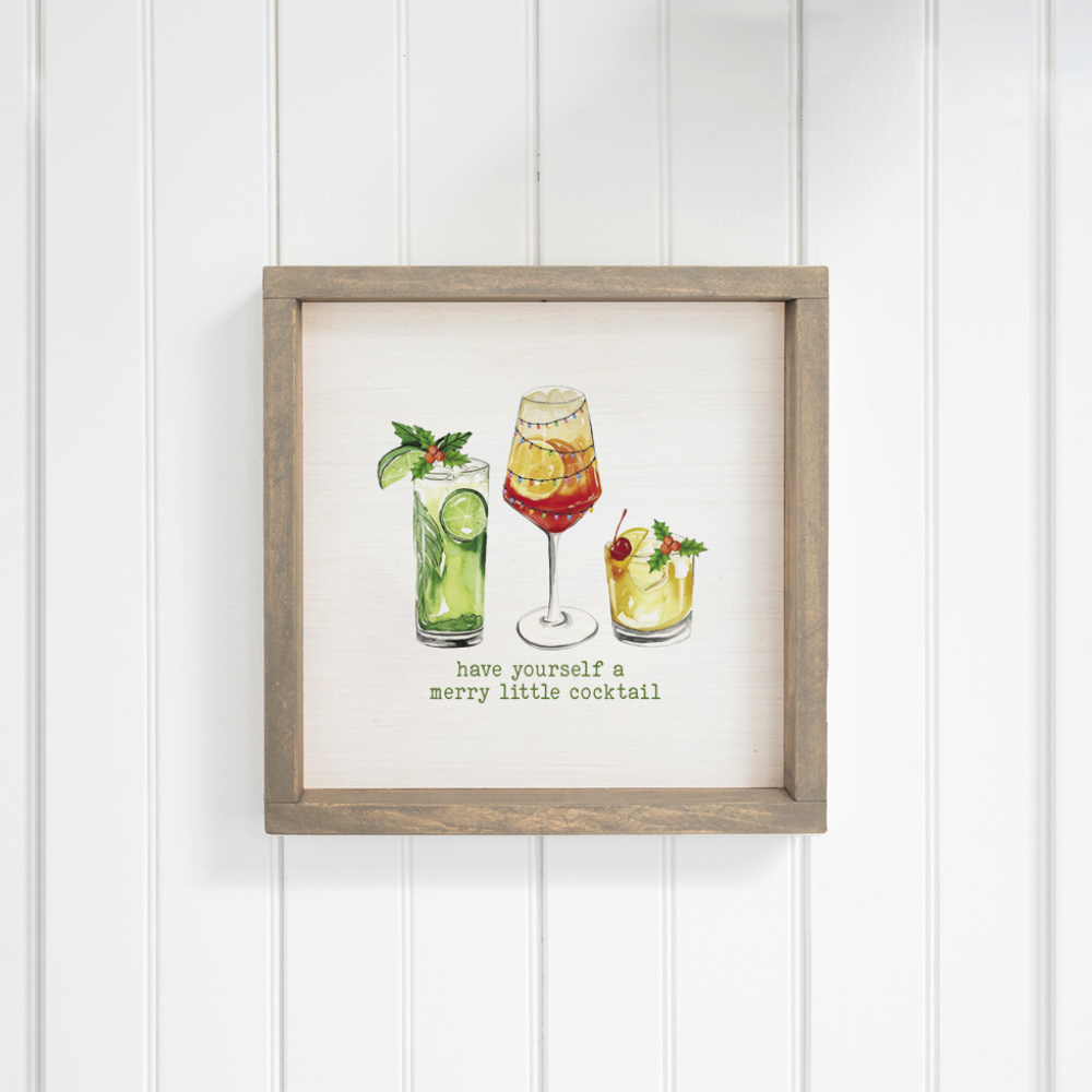 Have Yourself a Merry Little Cocktail Wall Art