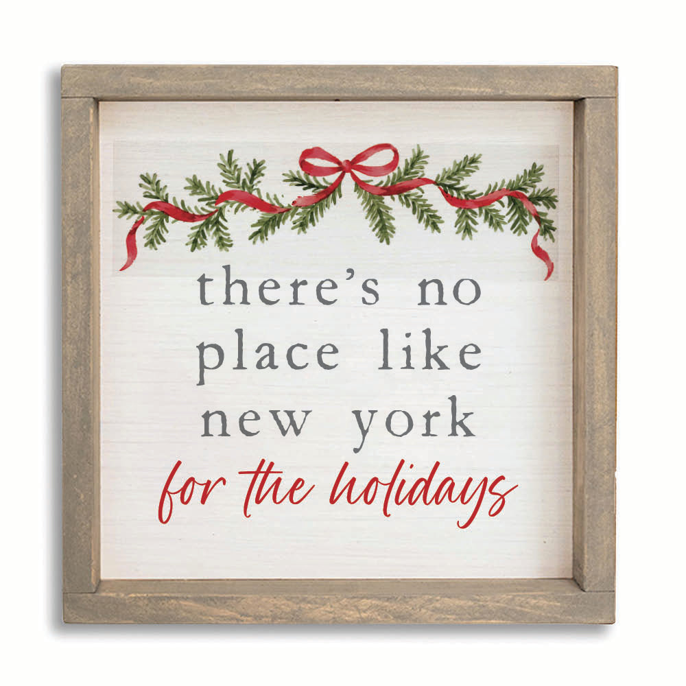 Holiday No Place Like Personalized Wall Art