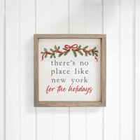 Holiday No Place Like Personalized Wall Art