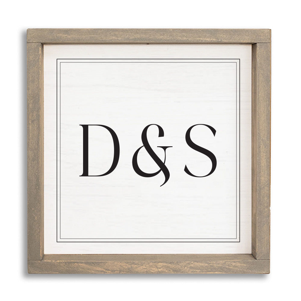Initials Personalized Wall Art