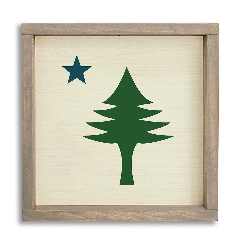 Maine Flag Symbol Wall Art