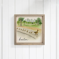 Ducklings Boston Wall Art