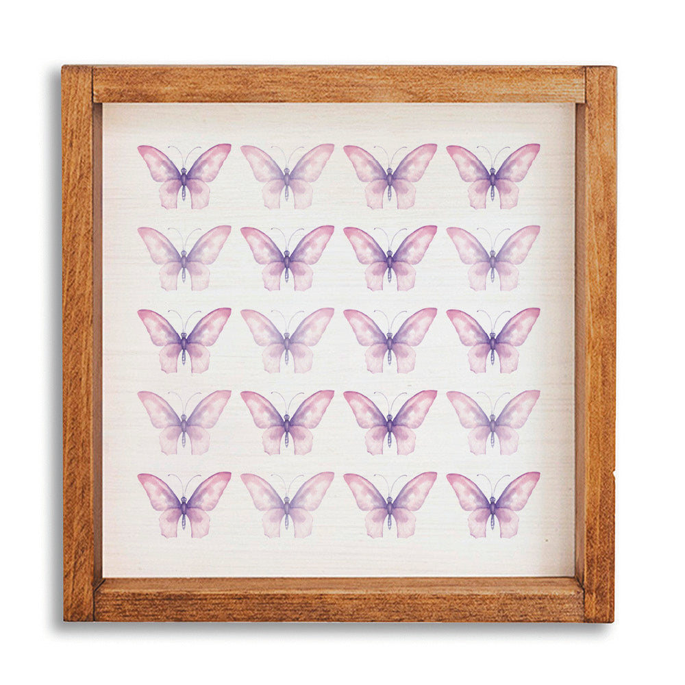 Butterflies 12" x 12" Wall Art