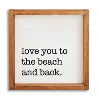 Love You To The Beach 12" x 12" Wall Art