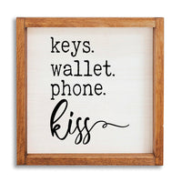 Kiss Block 12" x 12" Wall Art