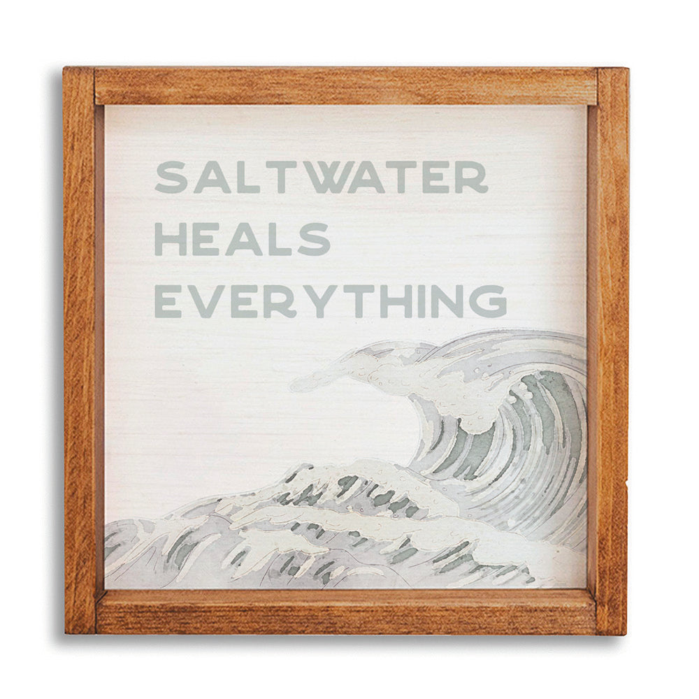 Saltwater Heals Everything 12" x 12" Wall Art