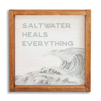 Saltwater Heals Everything 12" x 12" Wall Art