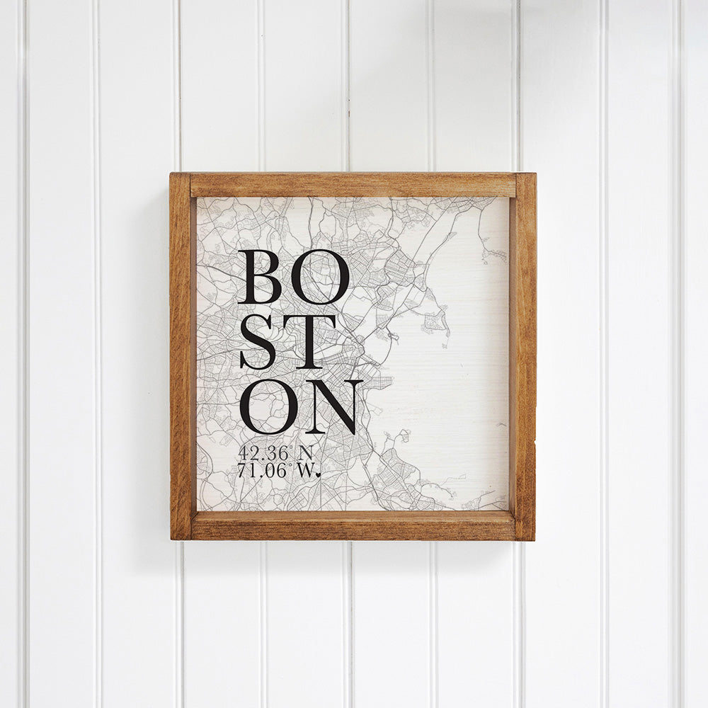 Black and White City Grid Wall Art