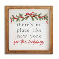 Holiday No Place Like Personalized Wall Art