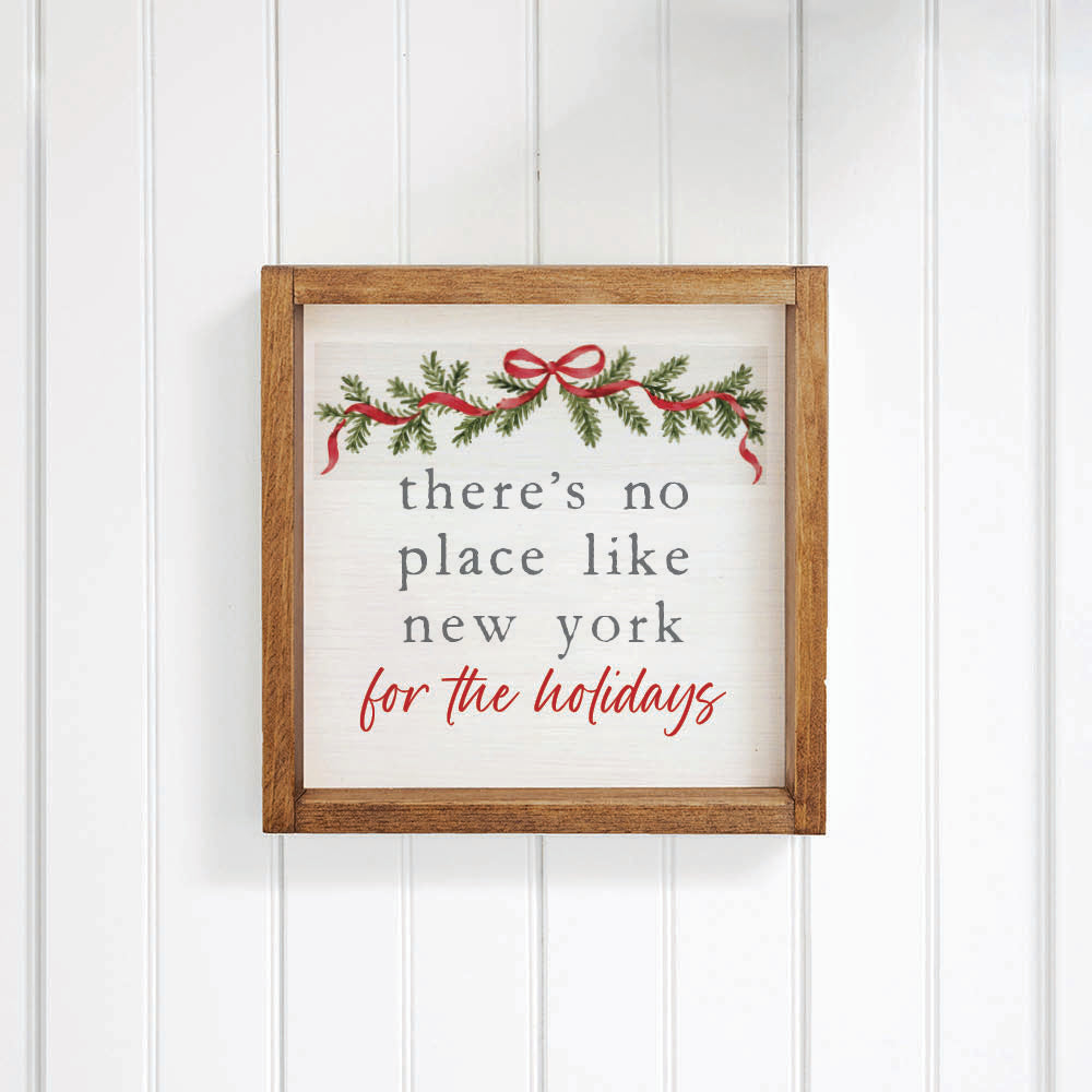 Holiday No Place Like Personalized Wall Art