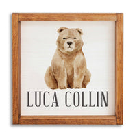 Bear 12" x 12" Personalized Wall Art