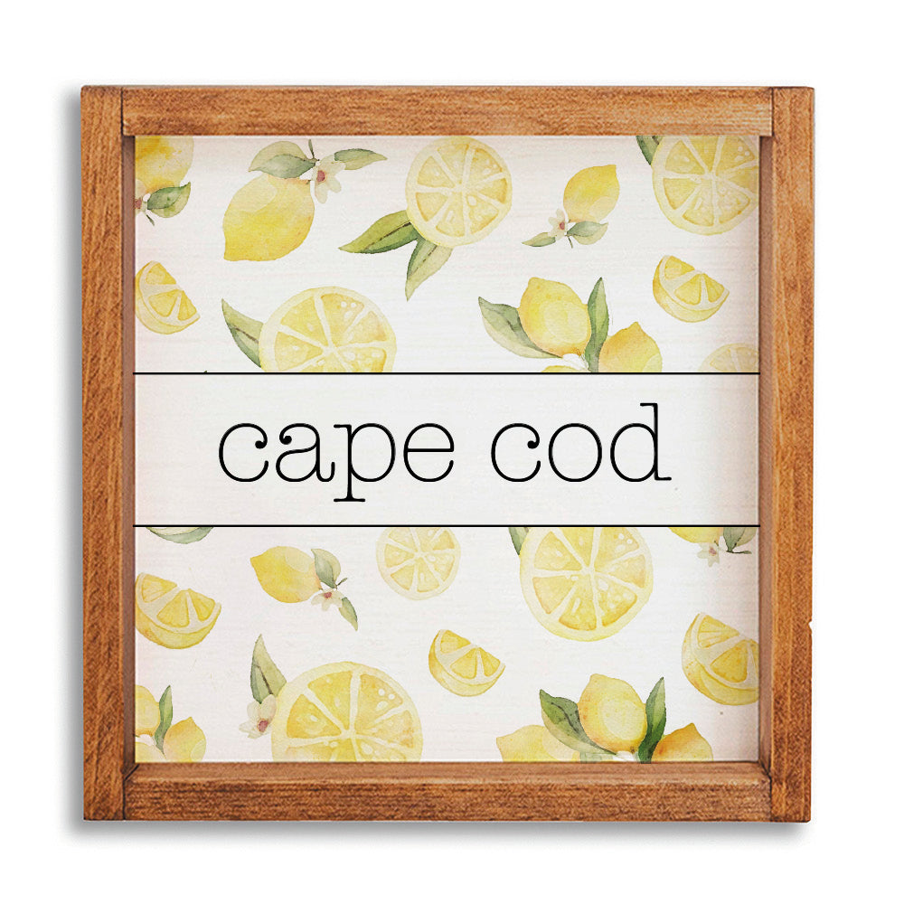 Watercolor Lemons 12" x 12" Personalized Wall Art