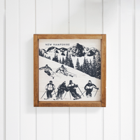 Personalized Retro Ski Run Wall Art