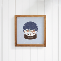 Personalized Retro Ski Run Wall Art