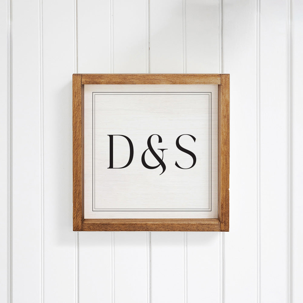 Initials Personalized Wall Art