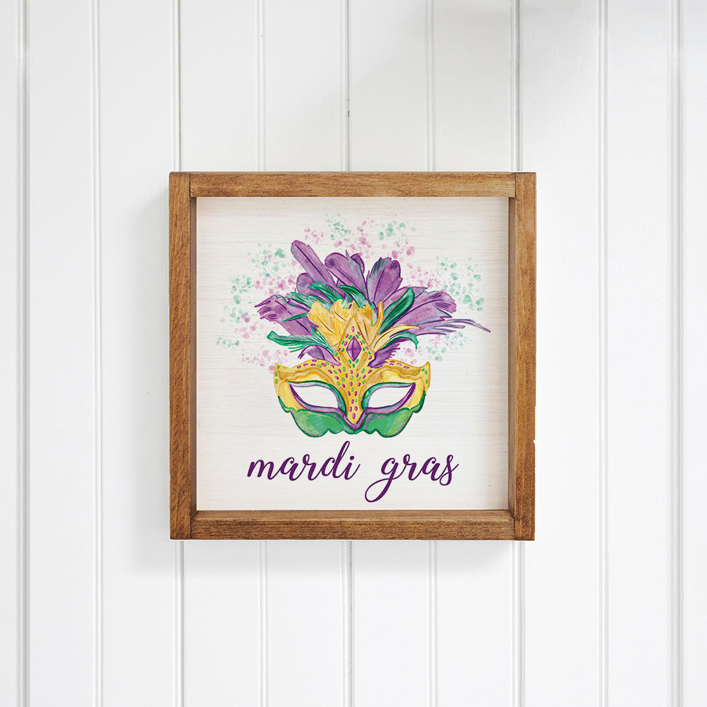 Mardi Gras Mask Wall Art
