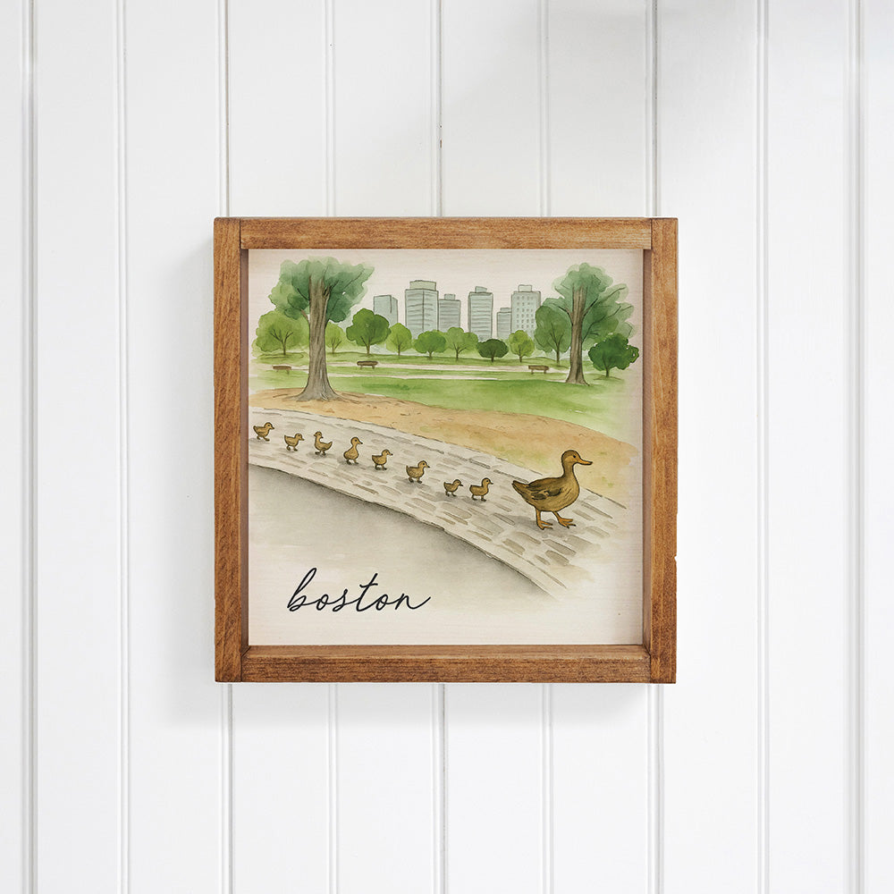 Ducklings Boston Wall Art