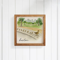 Ducklings Boston Wall Art