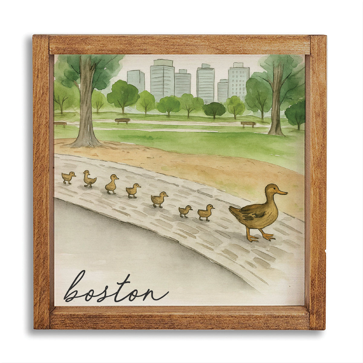 Ducklings Boston Wall Art