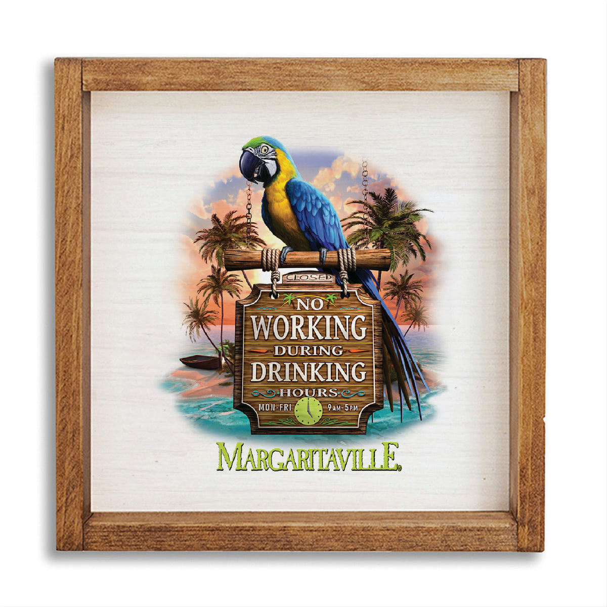 *No Working During Drinking Hours Wall Art