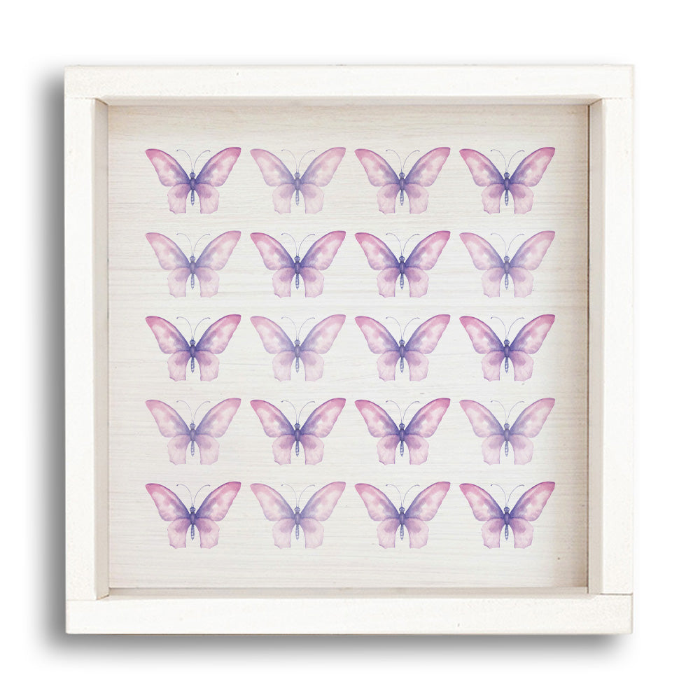 Butterflies 12" x 12" Wall Art